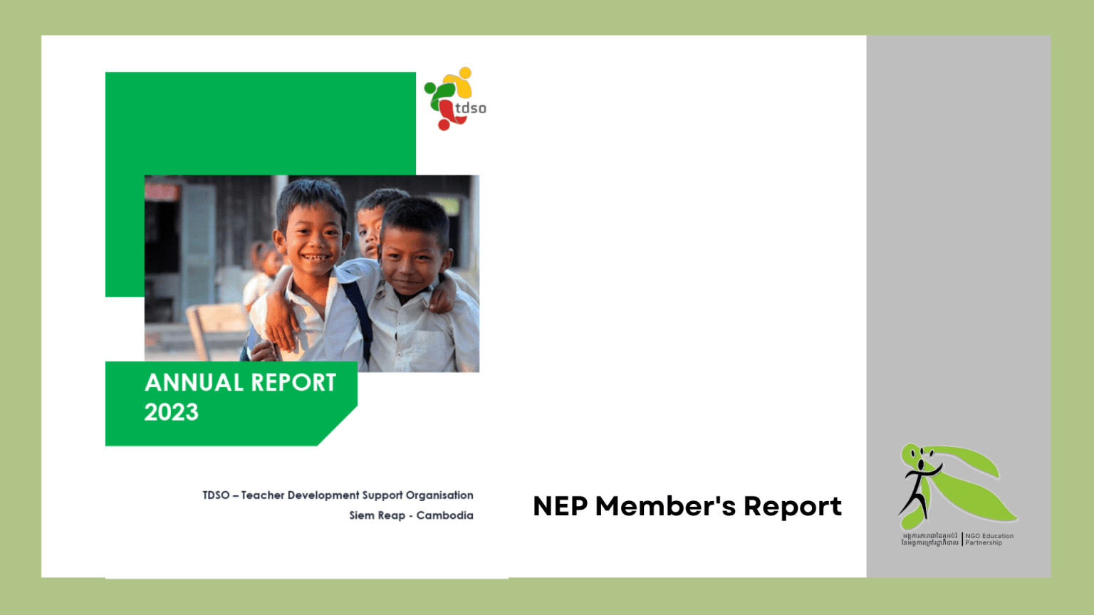 TDSO Annual Report 2023 – NGO Education Partnership