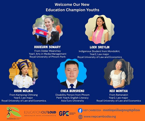 Announcing Our New Education Champion Youths!